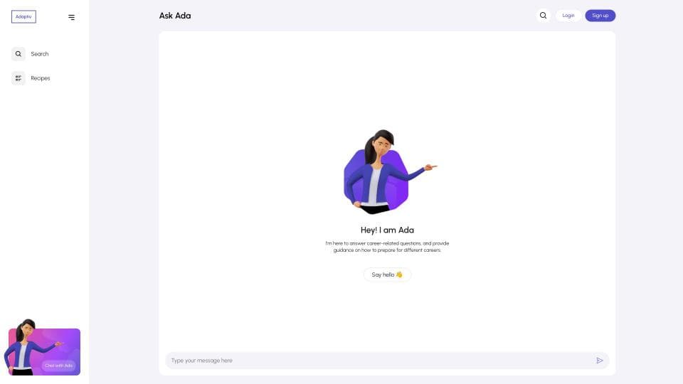 Career mentoring by Ada