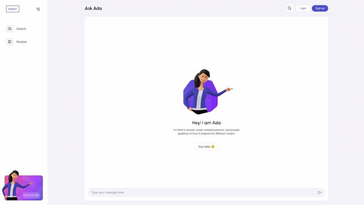 Career mentoring by Ada