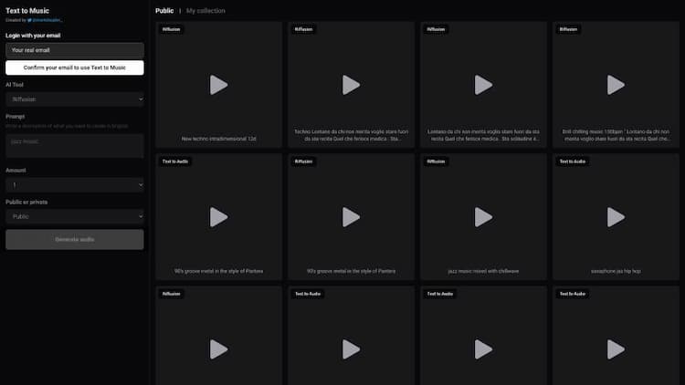 Text to Music APP
