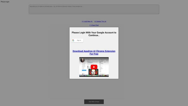 Appdron ChatGPT Dashboard