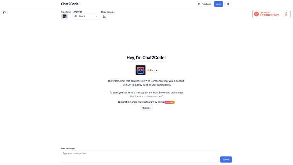 Chat2Code