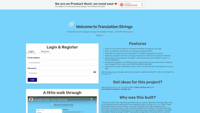 Translation Strings