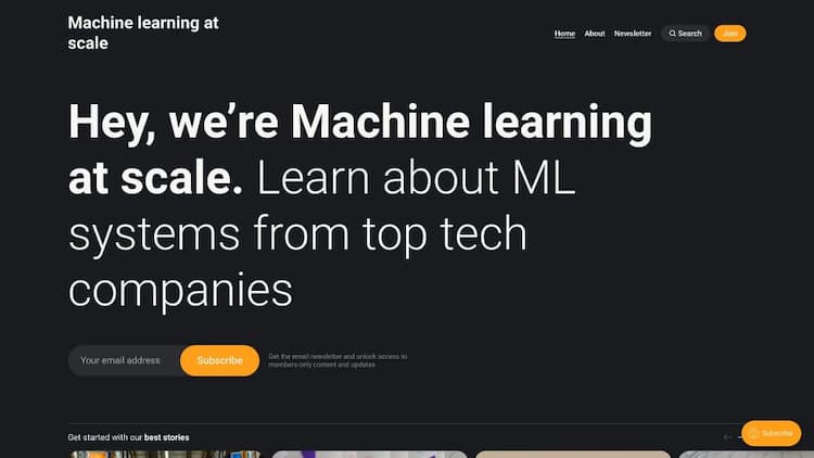 Machine learning at scale